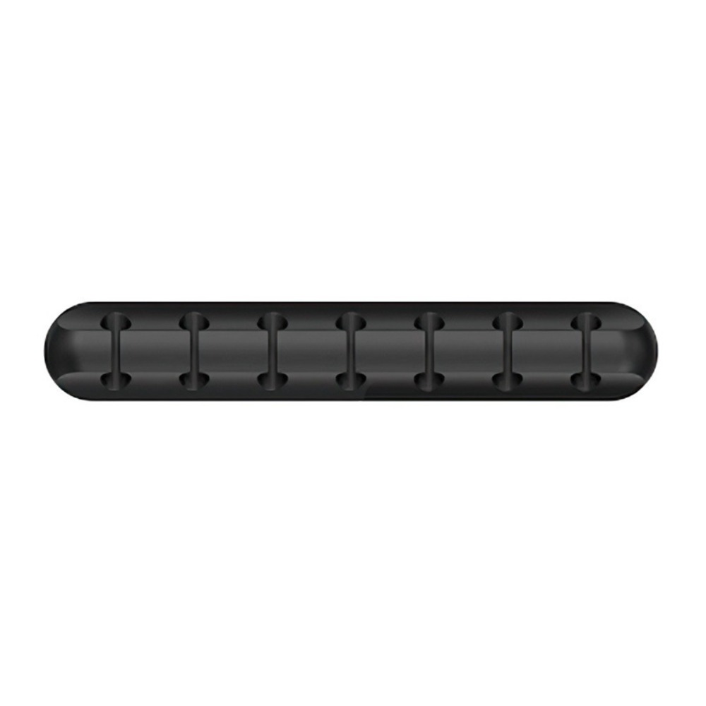 Cable Lock Flexible - ที่จัดสายเคเบิลสีดำแบบใหม่ ที่ยึดสายซิลิโคนแบบยืดหยุ่น คลิปจัดระเบียบสายบนโต๊ะ สำหรับป้องกันสายเมาส์ คีย์บอร์ด และหูฟัง