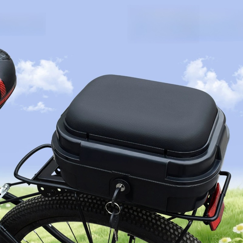 Panniers Waterproof Rear - กล่องเก็บของท้ายจักรยาน PP หนาพิเศษ แบบสากล กันน้ำ กล่องเก็บของแบบยกสูงสำหรับวางบนเบาะ