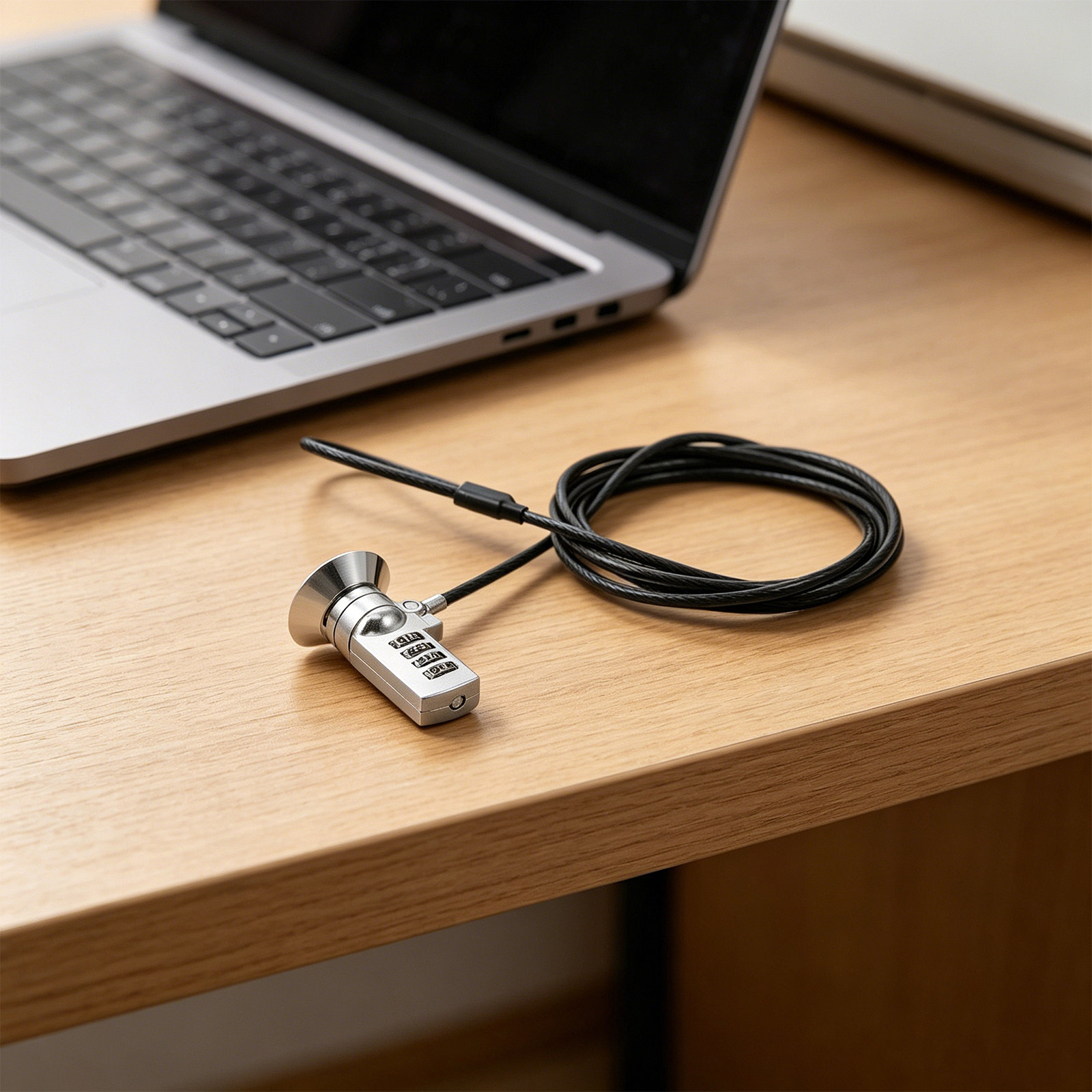 1 ชุด ล็อคแล็ปท็อปแบบสายเคเบิล - Cable Lock Flexible บทวิจารณ์และราคา